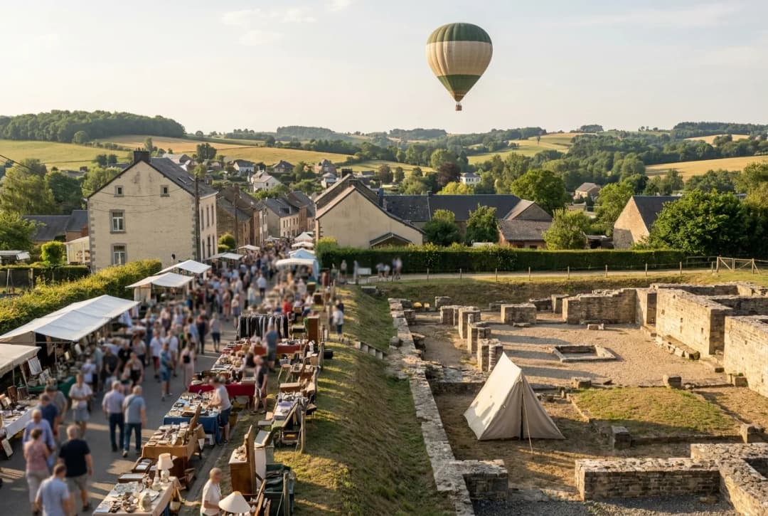 Ce week-end en Gaume et en Ardennes : archéologie, brocantes et montgolfière (juin 2026)