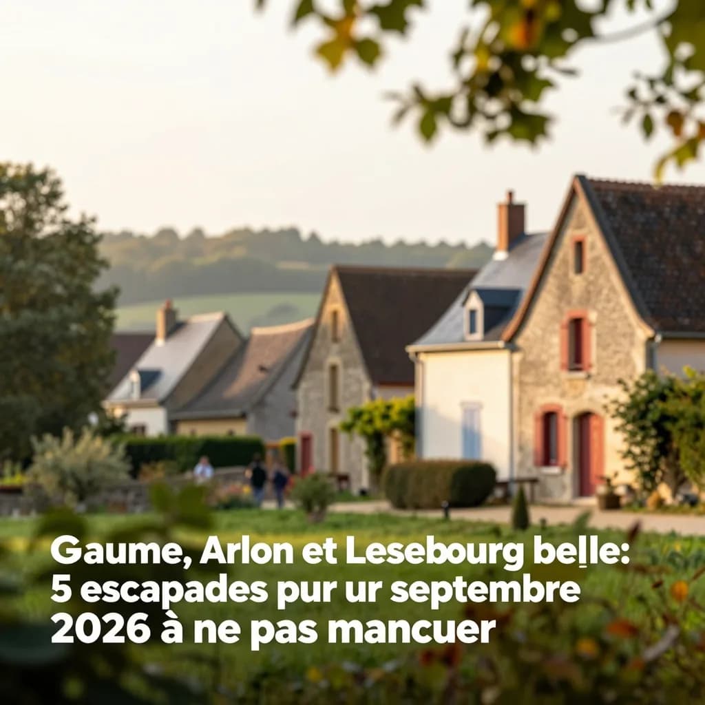 Gaume, Arlon et Luxembourg belge : 5 escapades pour un week-end de septembre 2026 à ne pas manquer