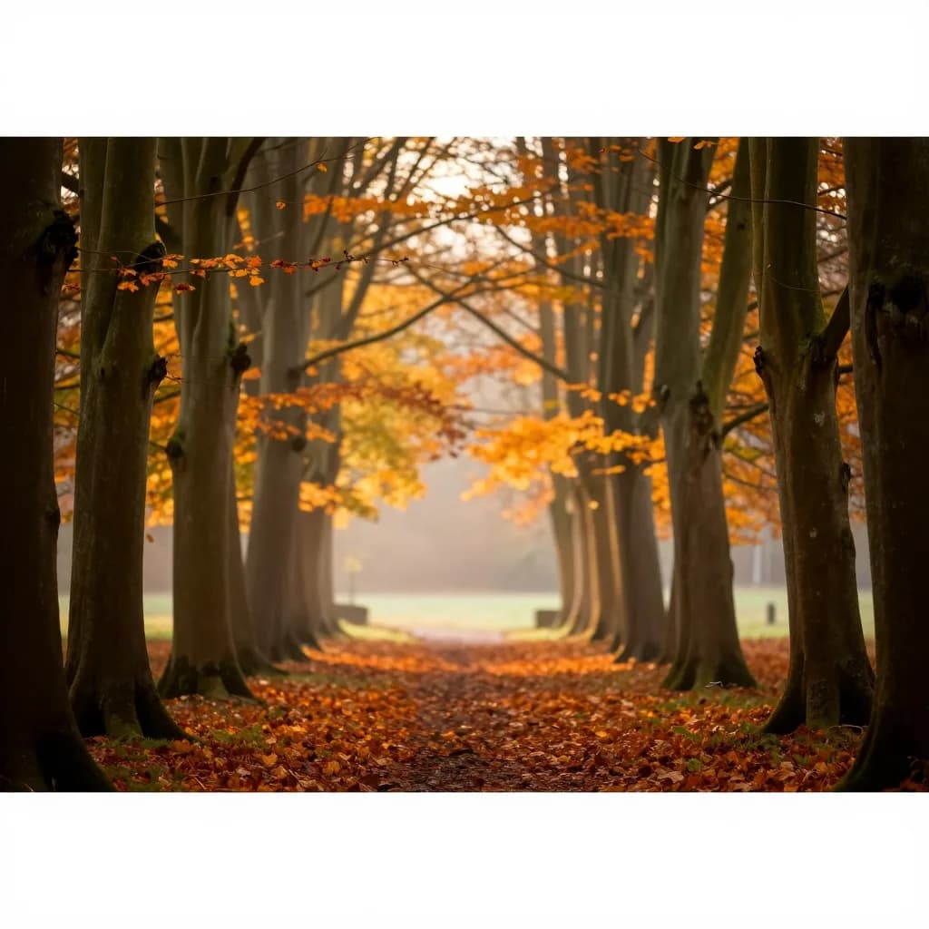 La forêt de Saint-Hubert en automne : quand la lumière danse dans les futaies