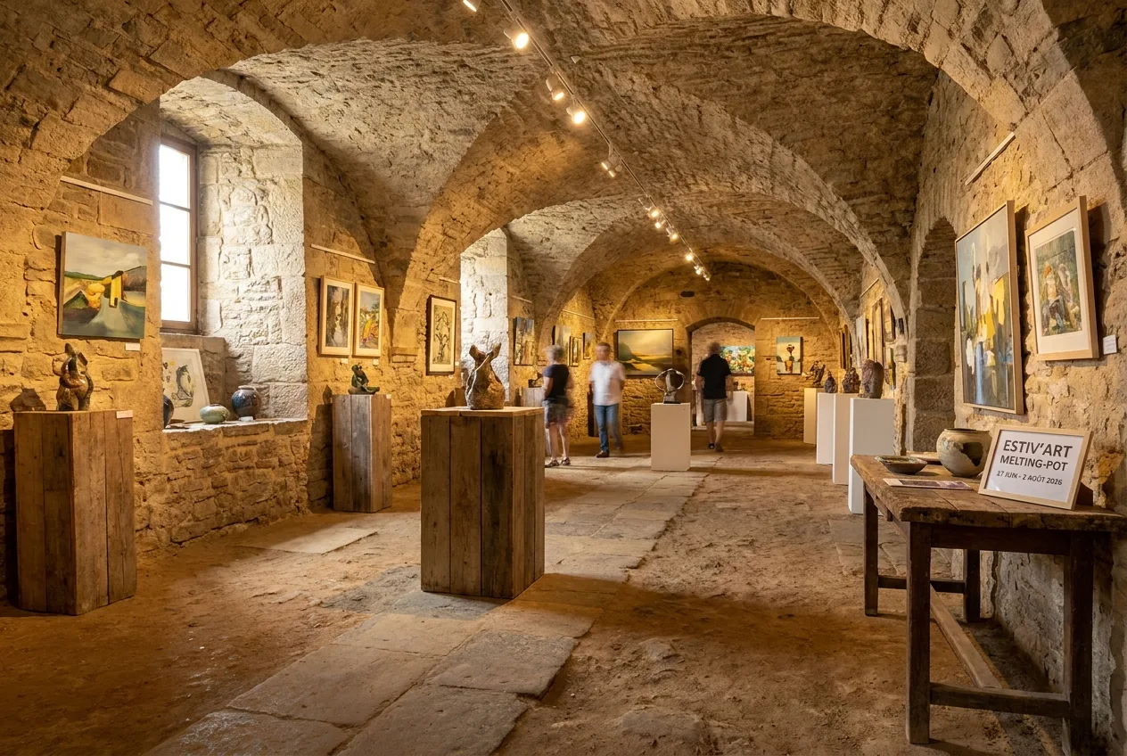 Estiv'Art Melting-Pot : exposition collective dans les caves de Virton