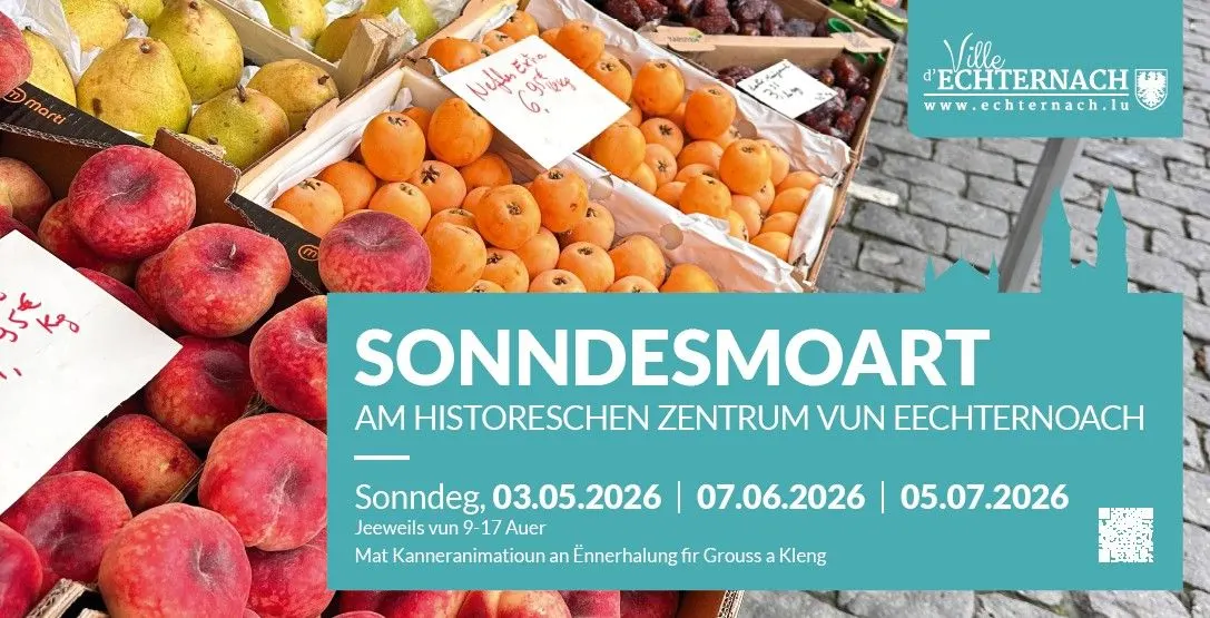 Marché dominical à Echternach