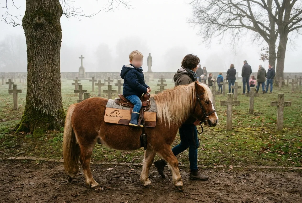 Ponyreiten für Anfänger mit Le Cheval du Vent in Laclaireau