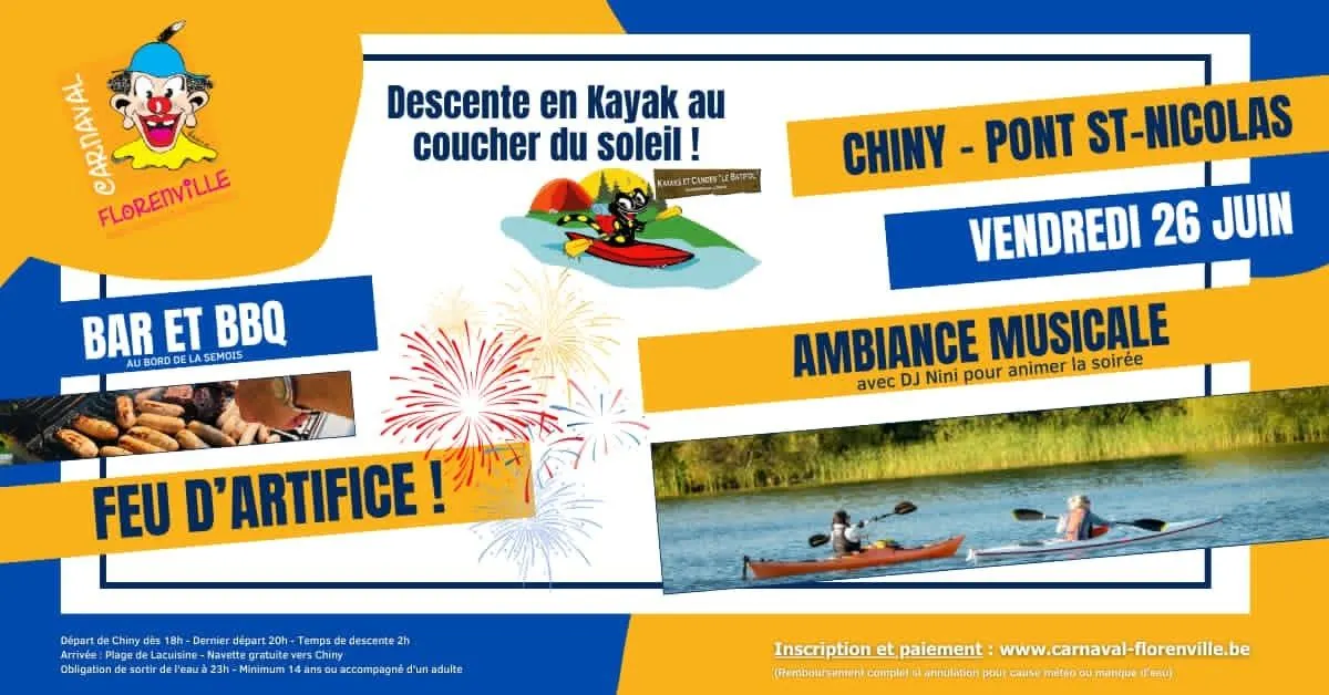 Kajakken bij zonsondergang + vuurwerk