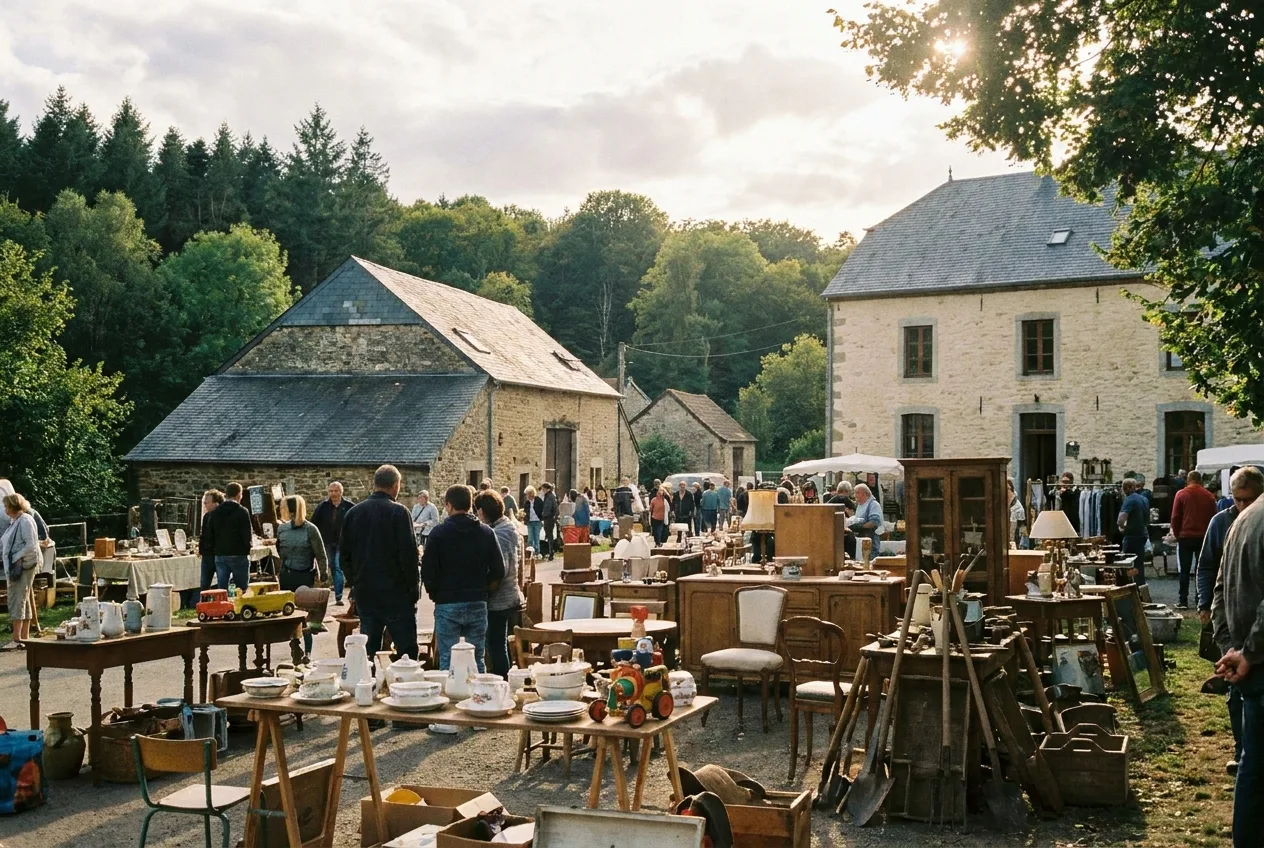 Brocante à Bleid