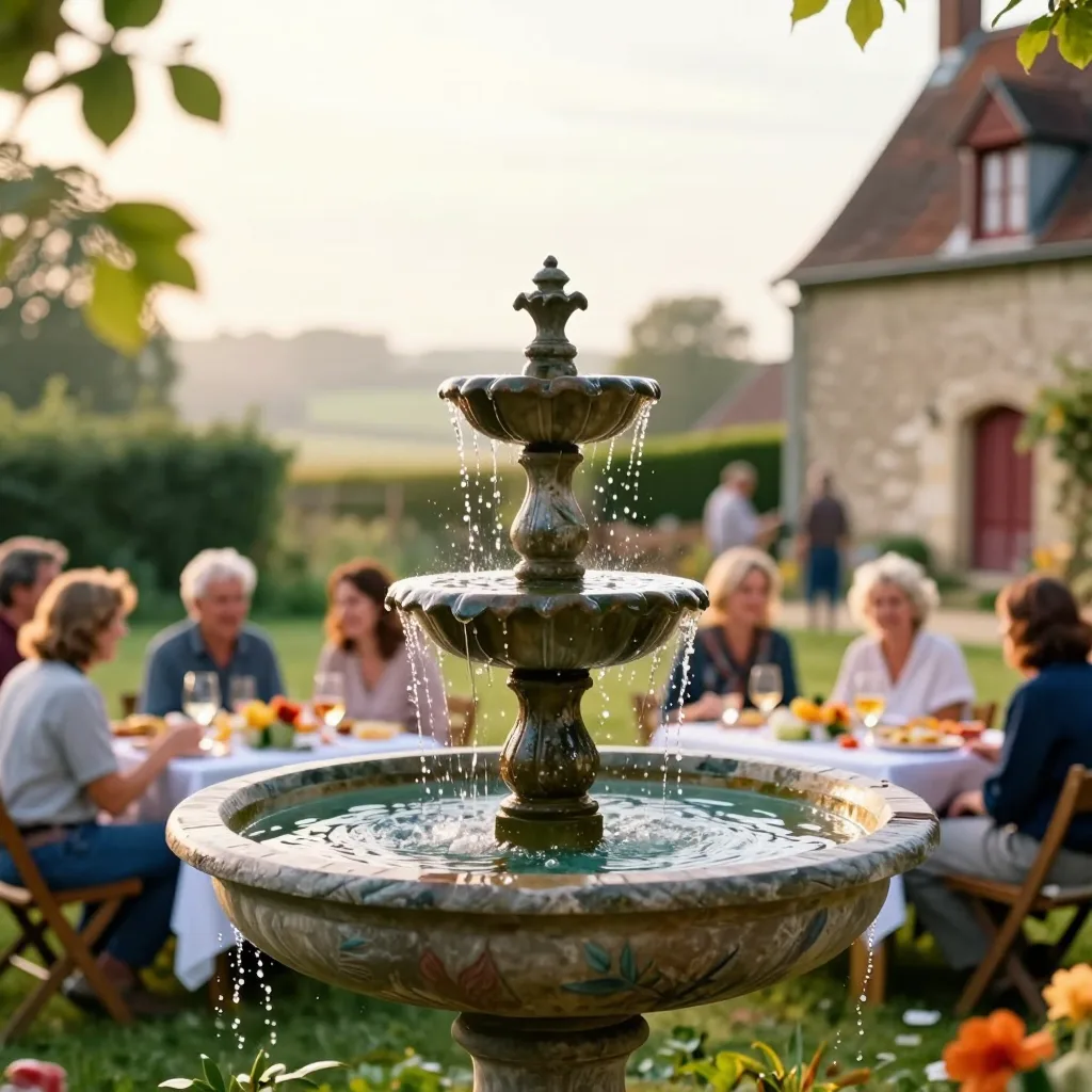 Friendly Apéro at the Fountain in Tronquoy