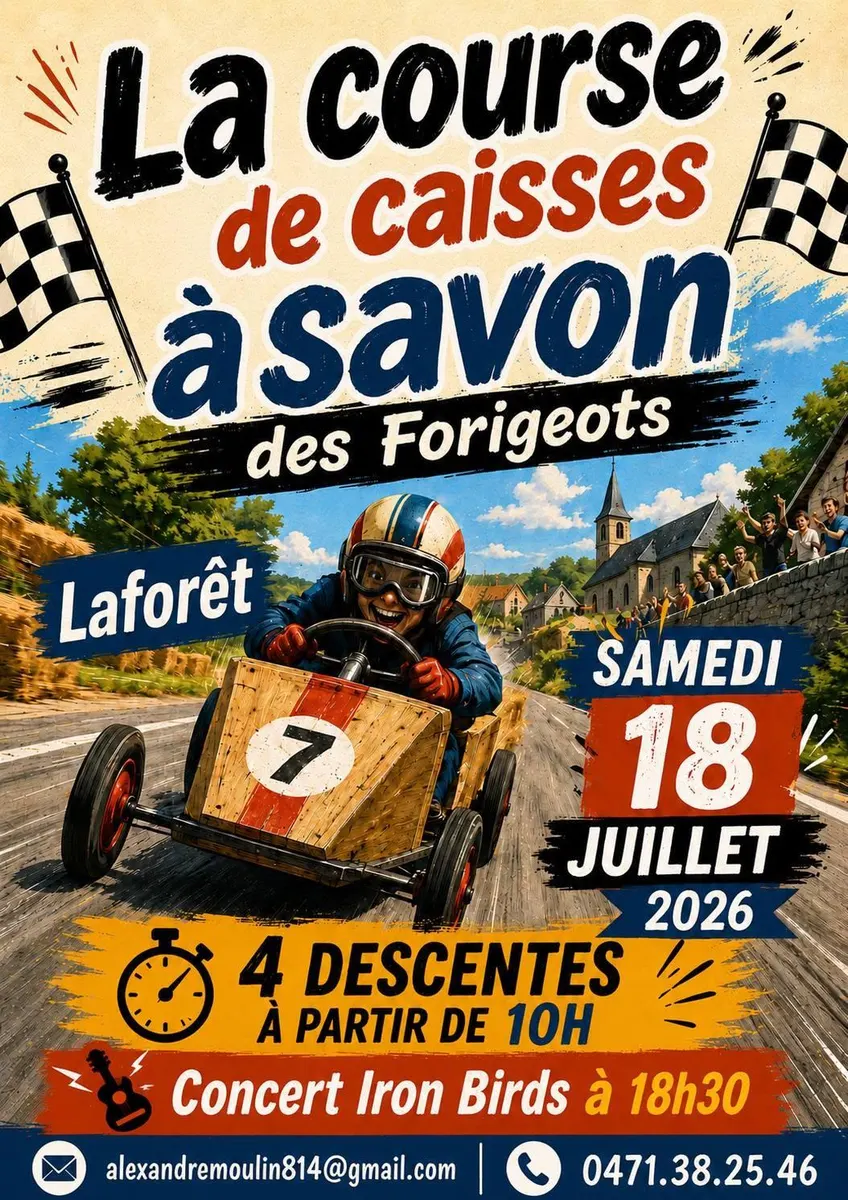 La course de caisses à savon des Farigeots à Laforêt