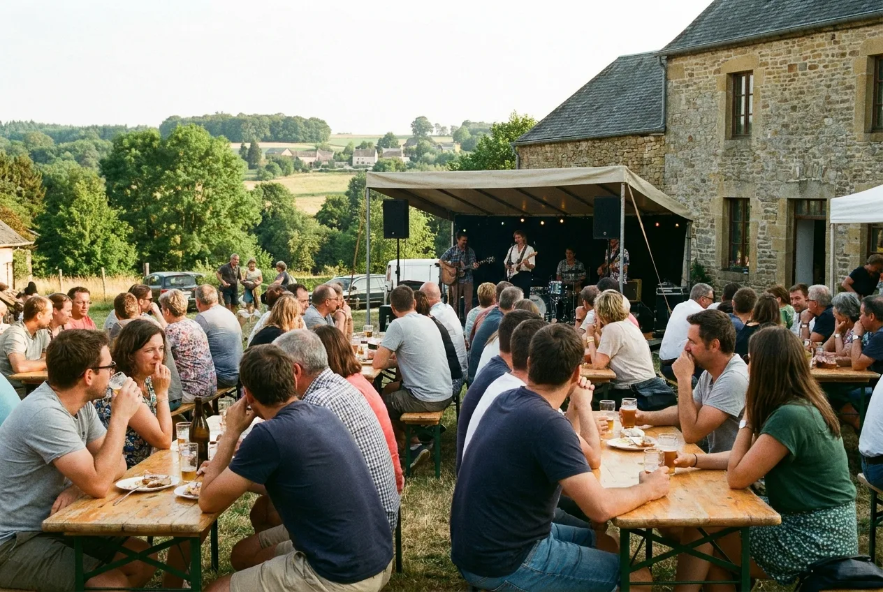 Apéro musical en plein air à Saint-Mard avec Van Jex