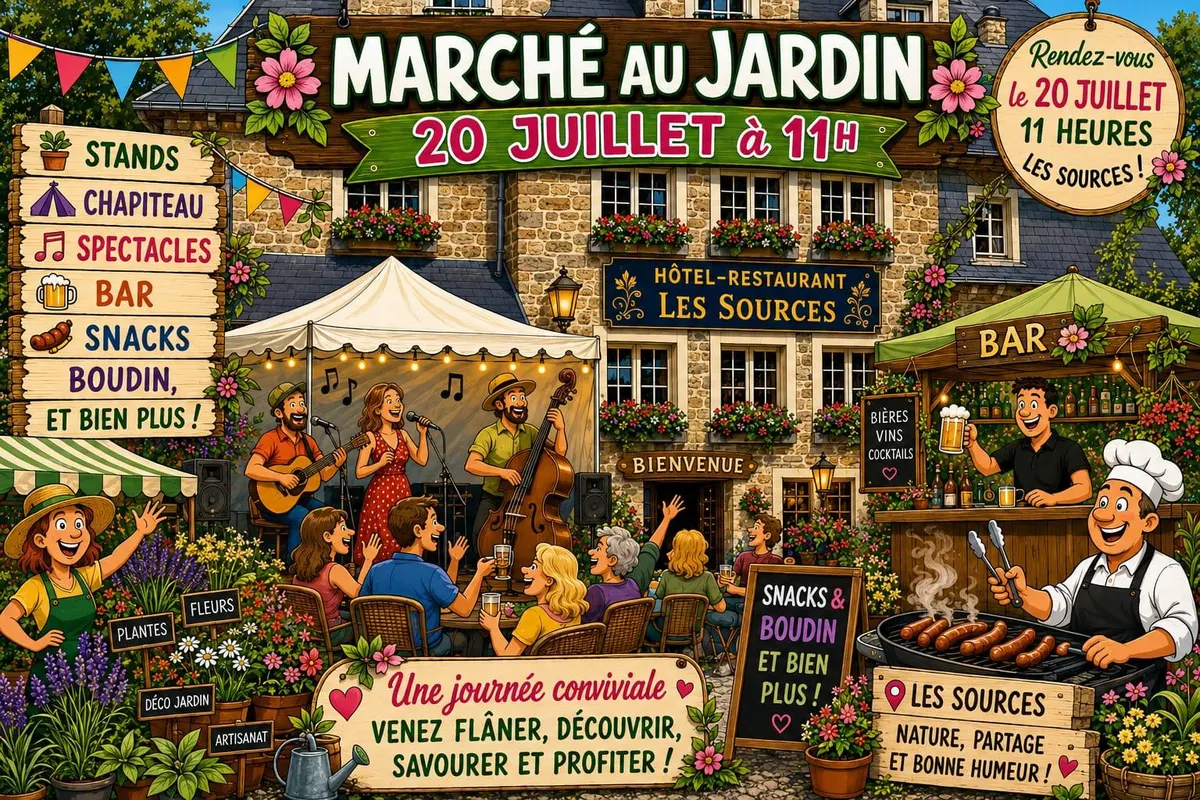 Marché au jardin, balade gourmande et conviviale ce 20 juillet
