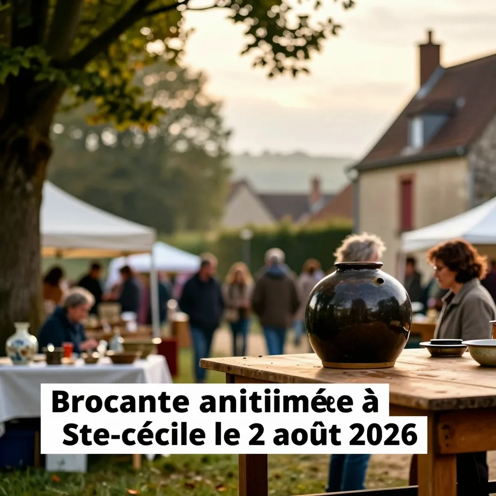 Brocante animée à Ste-Cécile le 2 août 2026