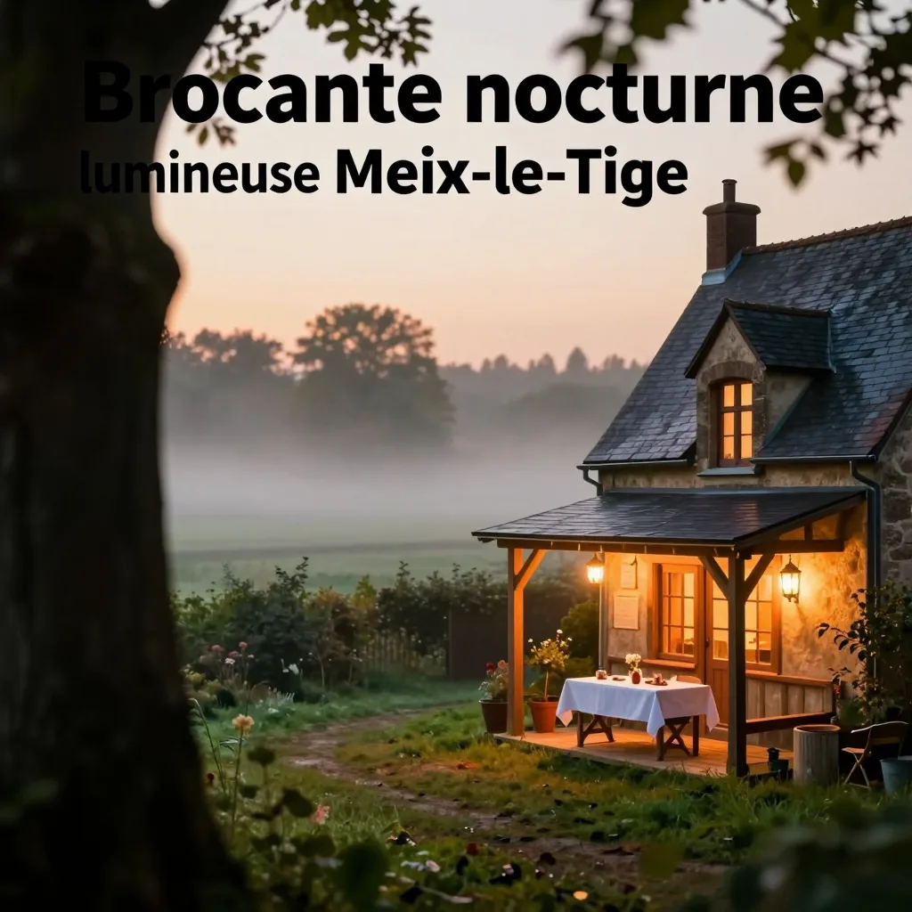 Brocante nocturne lumineuse à Meix-le-Tige