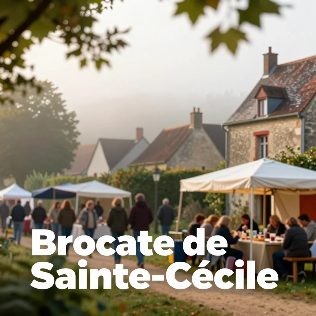 Annual flea market in Sainte-Cécile