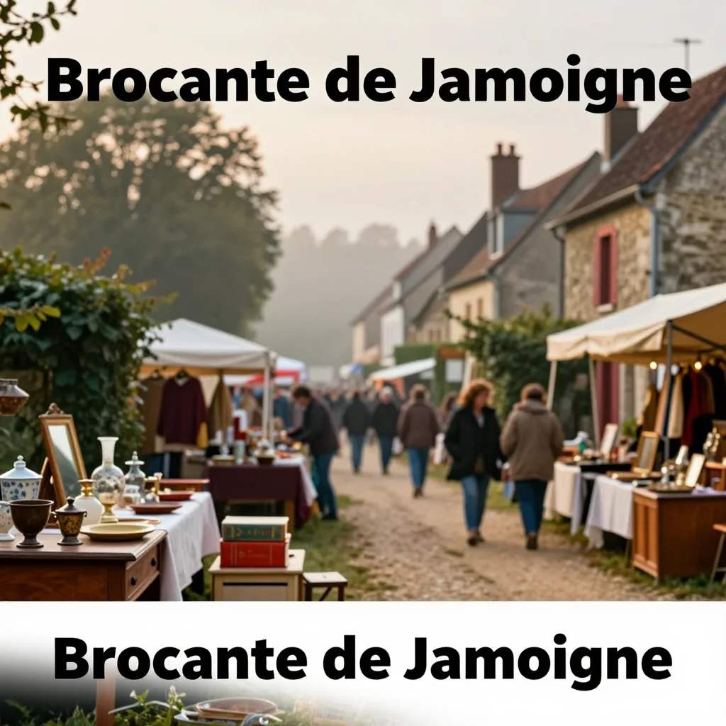 Sunday flea market in Jamoigne