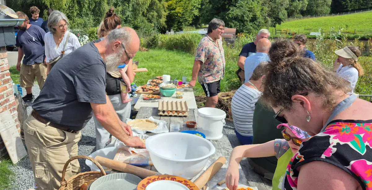Aanleg van de pannenkoekoven in Journal