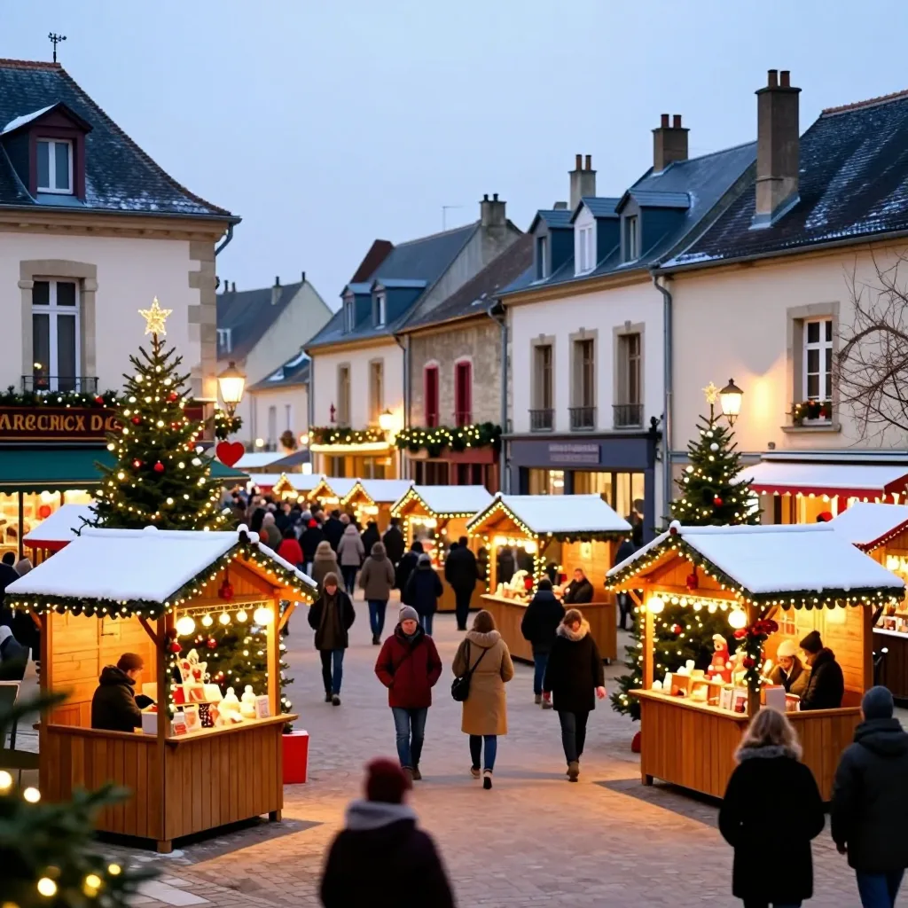 Marché de Noël de Virton : chalets artisanaux et illuminations