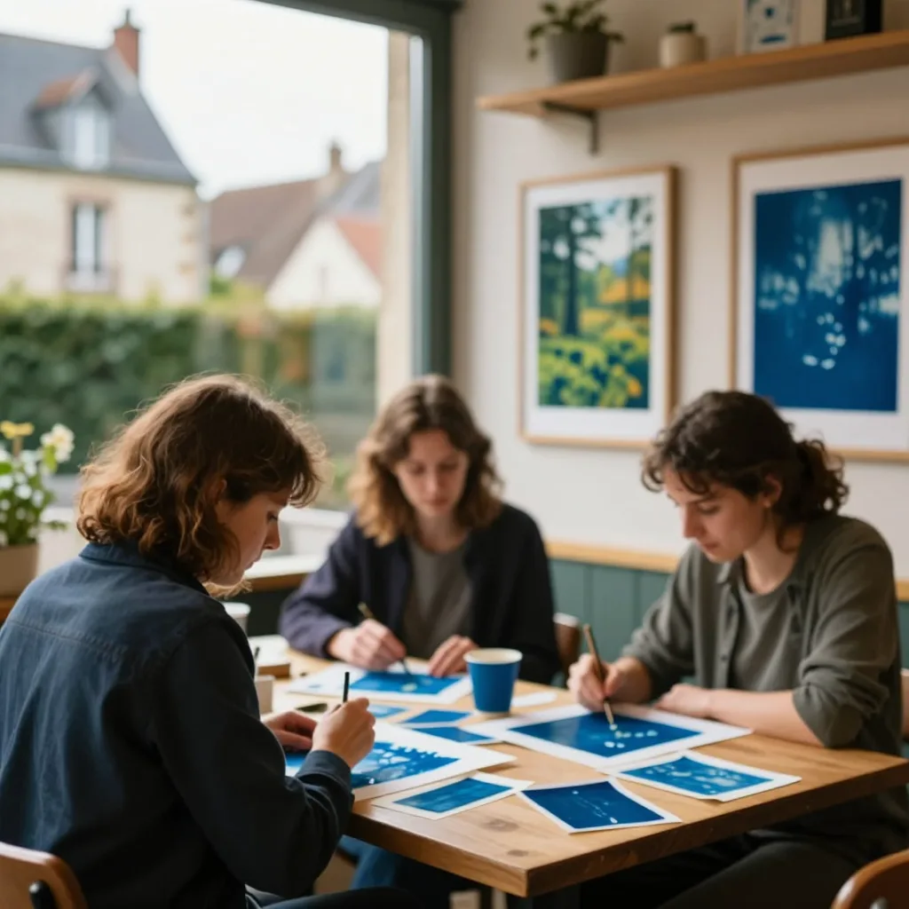 Café créatif – Atelier cyanotype : un cycle de trois rendez-vous artistiques