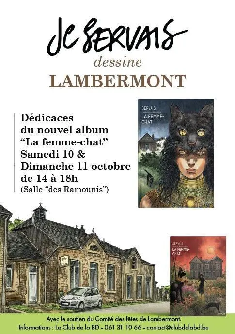 Signeersessies Jean-Claude Servais – « La femme-chat »