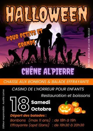 Halloween : chasse aux bonbons et balade effrayante le 17 octobre