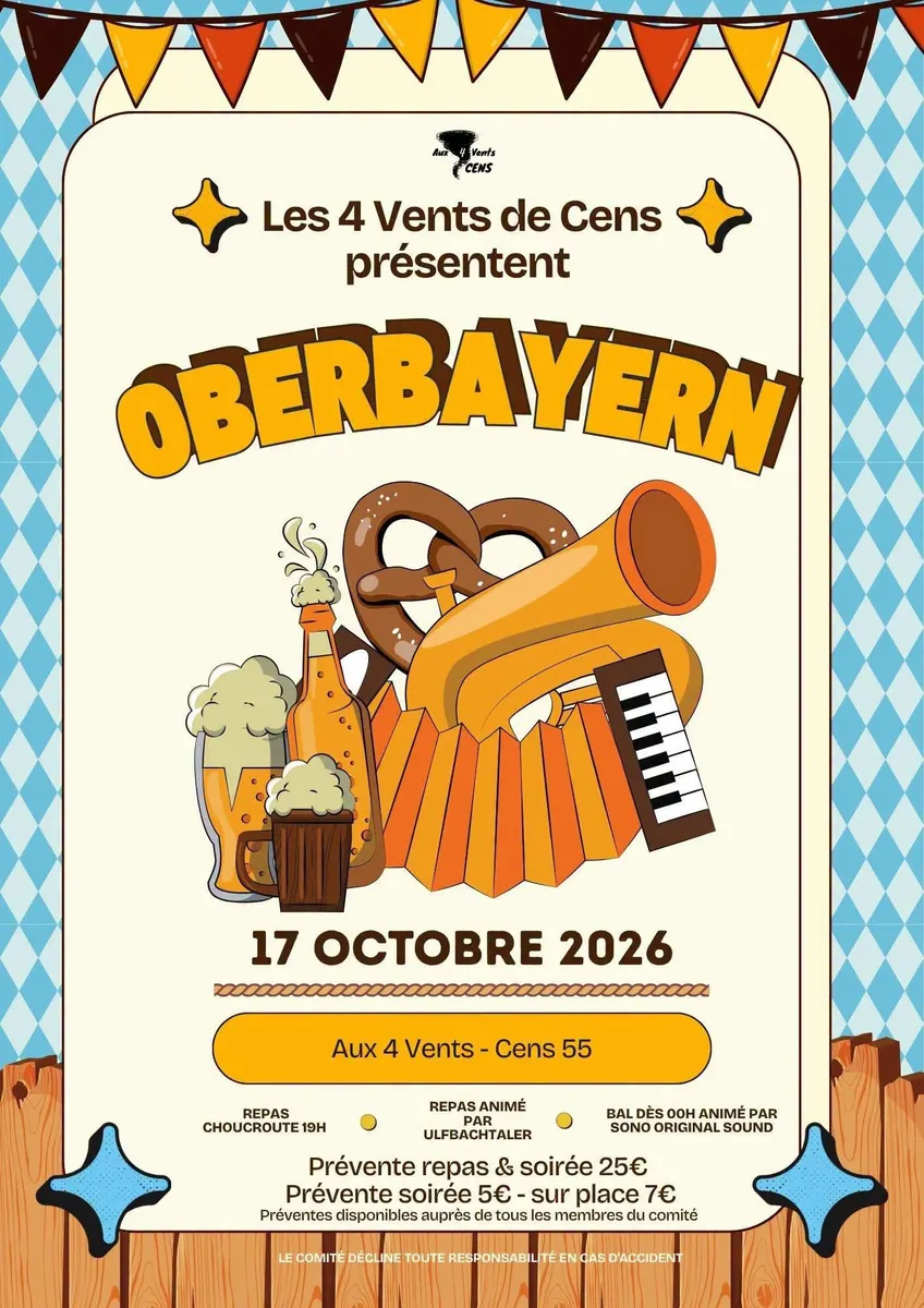 Soirée Oberbayern des 4 Vents à Cens