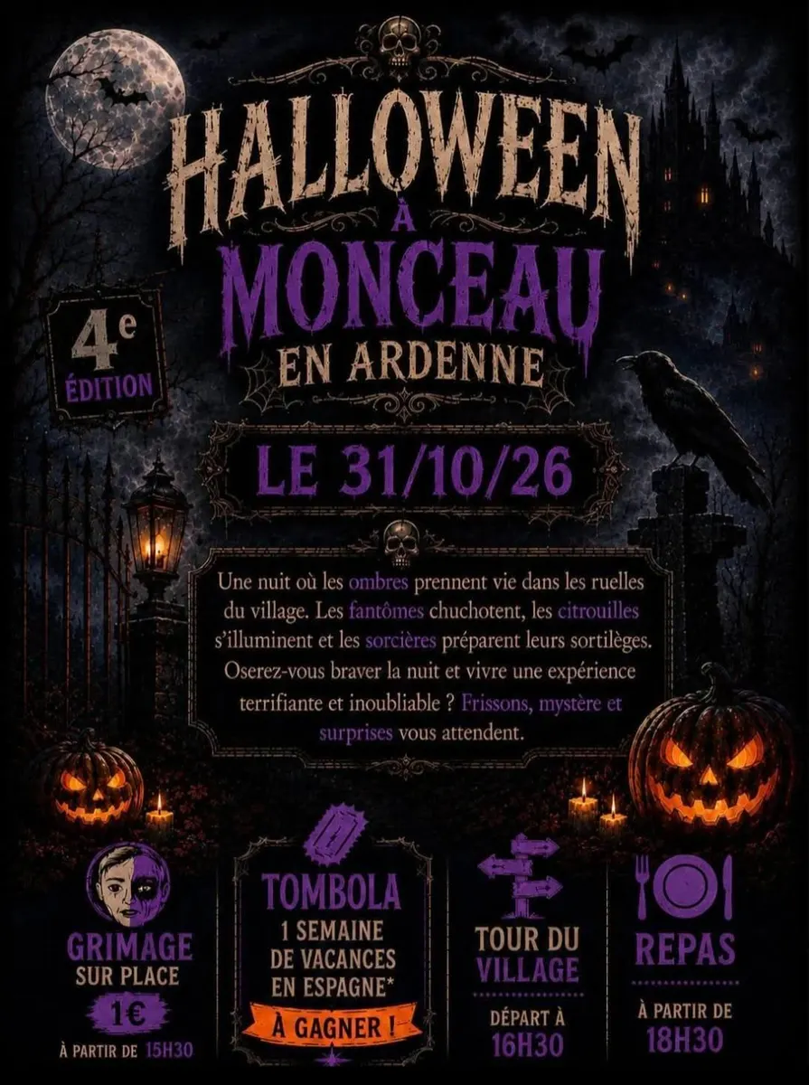 Halloween 2026 : une nuit de fantômes, citrouilles et sortilèges
