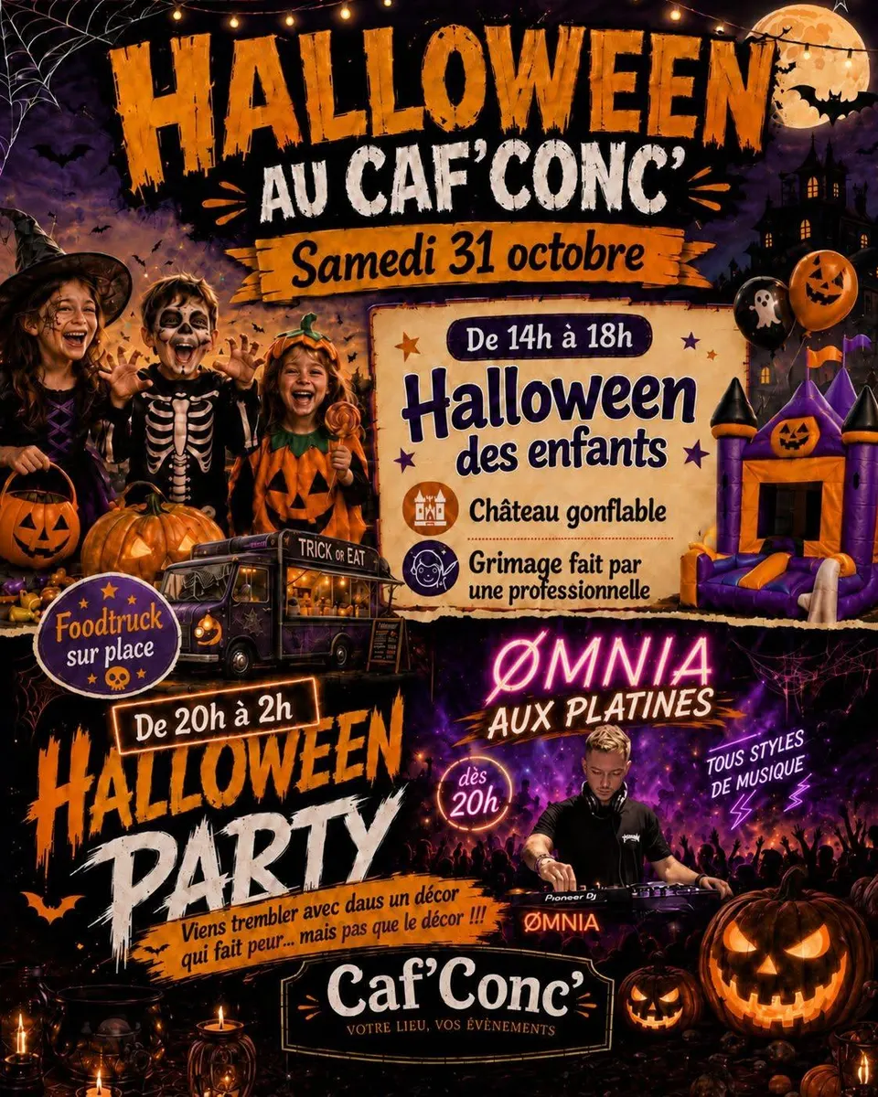 Halloween au Caf' Conc' – Les petits monstres de sortie