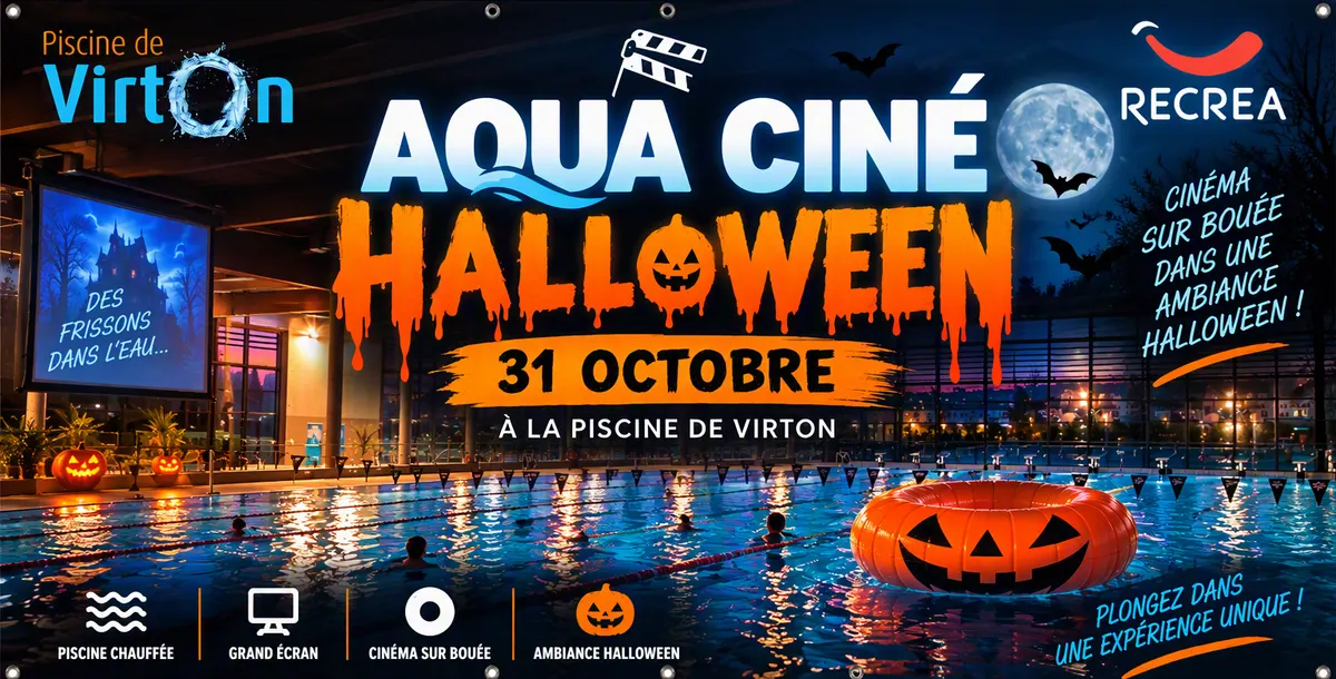 Aqua Ciné d'Halloween : la Piscine de Virton devient salle obscure